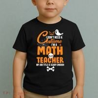 I Don't Need A Costume I'm A Math Teacher Toddler T-Shirt thumb 2