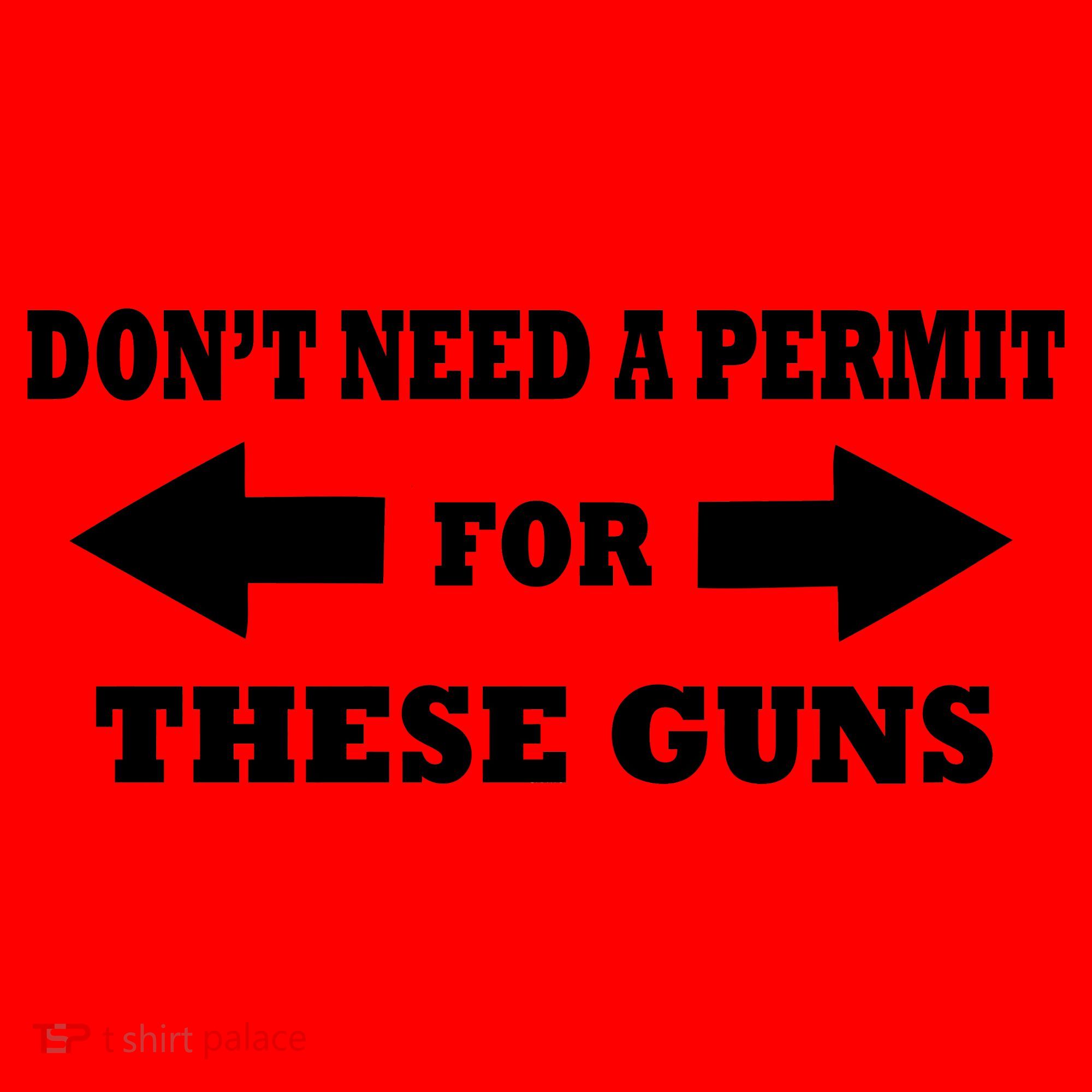 I don't Need A Permit For These Guns Santa Hat