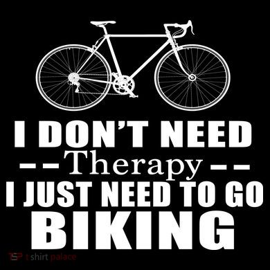 I Don't Need Therapy I Just Need To Go Biking Stripe Pom Pom Beanie