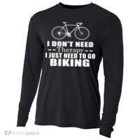 I Don't Need Therapy I Just Need To Go Biking Cooling Performance Long Sleeve Crew thumb 0