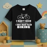 I Don't Need Therapy I Just Need To Go Biking Toddler T-Shirt thumb 3