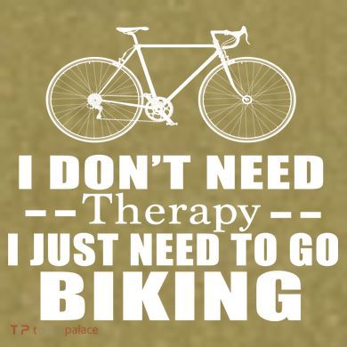 I Don't Need Therapy I Just Need To Go Biking Garment-Dyed Women's Muscle Tee