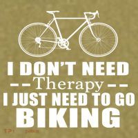 I Don't Need Therapy I Just Need To Go Biking Garment-Dyed Women's Muscle Tee thumb 6