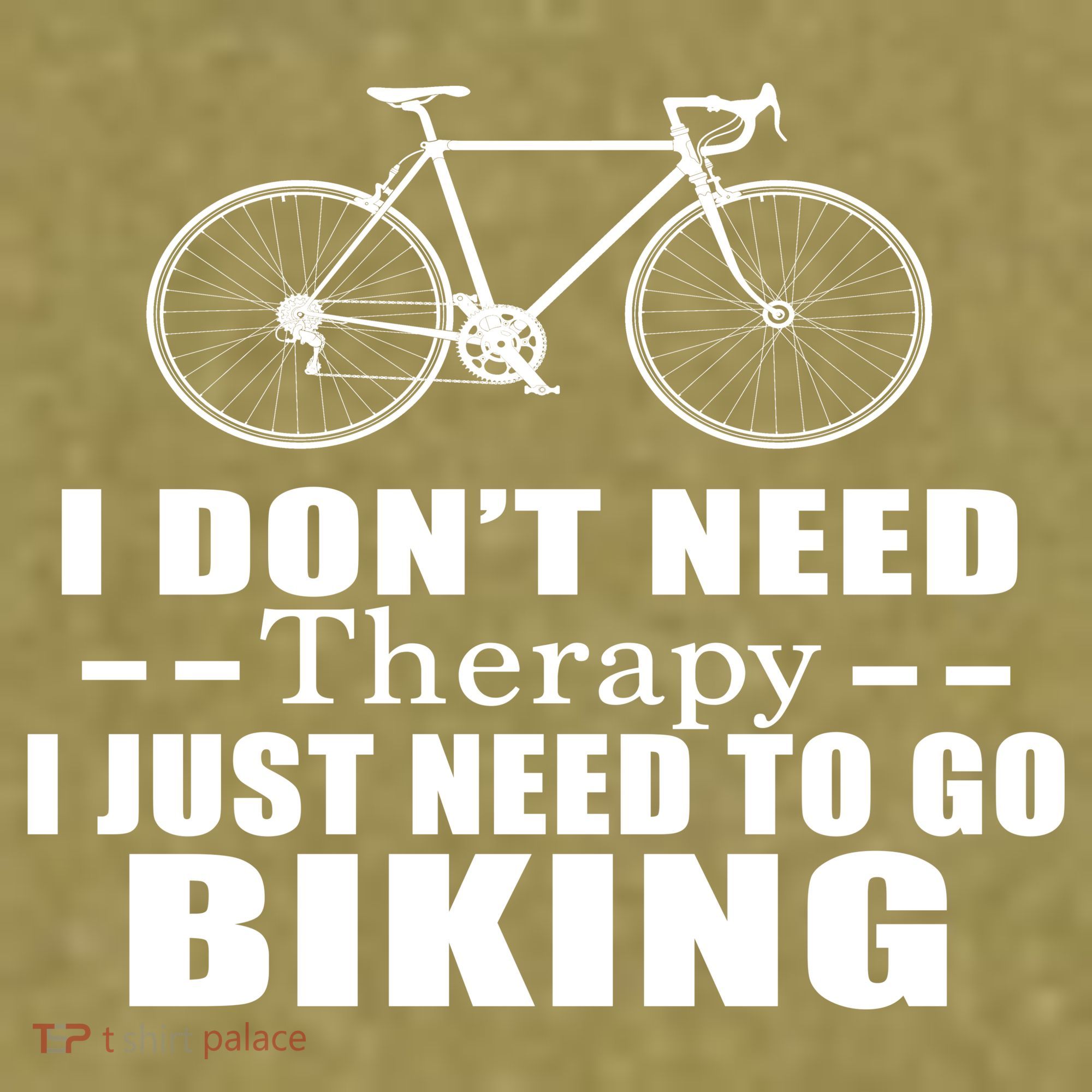 I Don't Need Therapy I Just Need To Go Biking Garment-Dyed Women's Muscle Tee