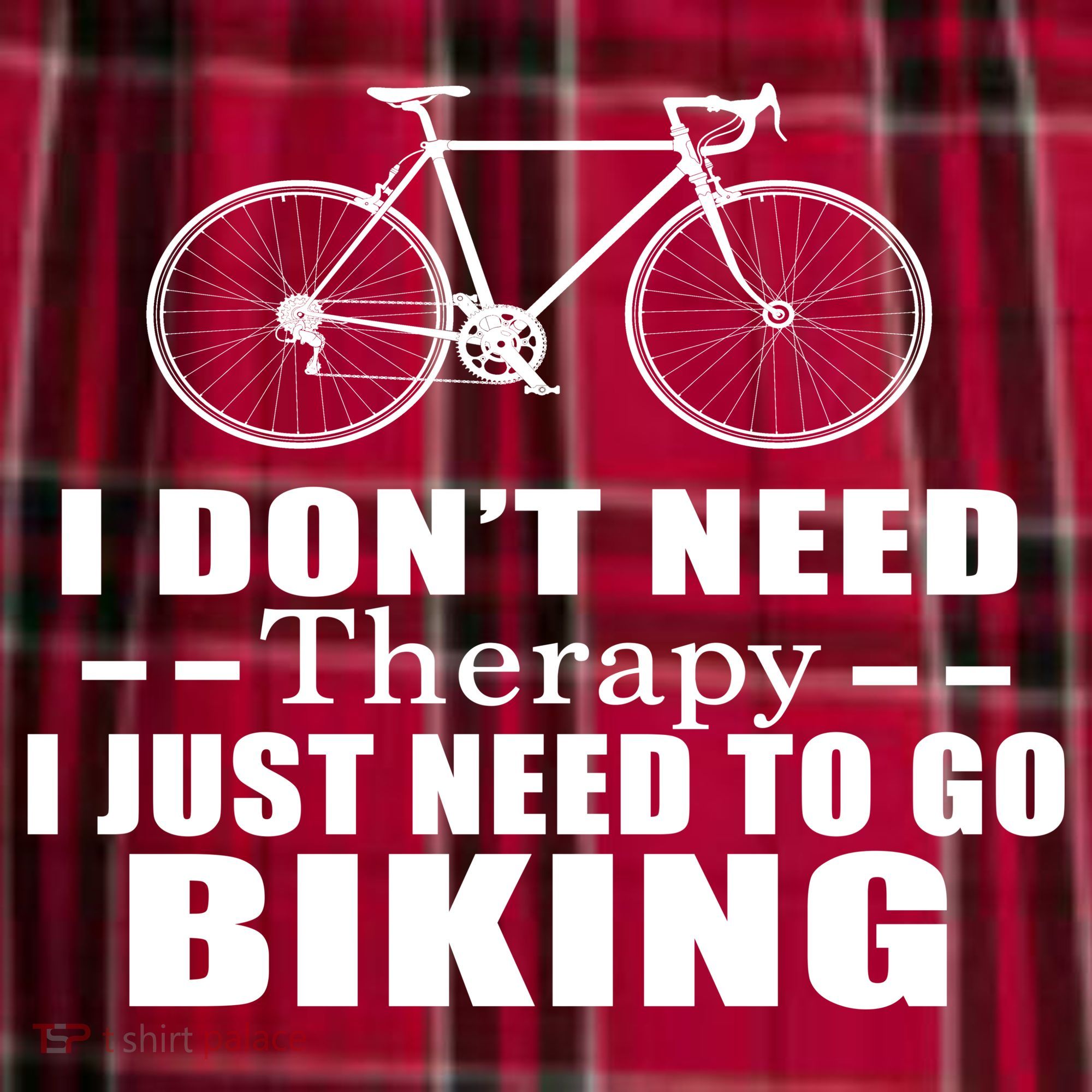 I Don't Need Therapy I Just Need To Go Biking Women's Flannel Plaid Pajama Pants
