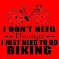 I Don't Need Therapy I Just Need To Go Biking Santa Hat thumb 1