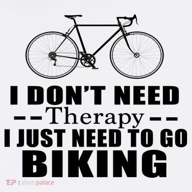 I Don't Need Therapy I Just Need To Go Biking Comfort Colors Garment-Dyed Hooded Sweatshirt