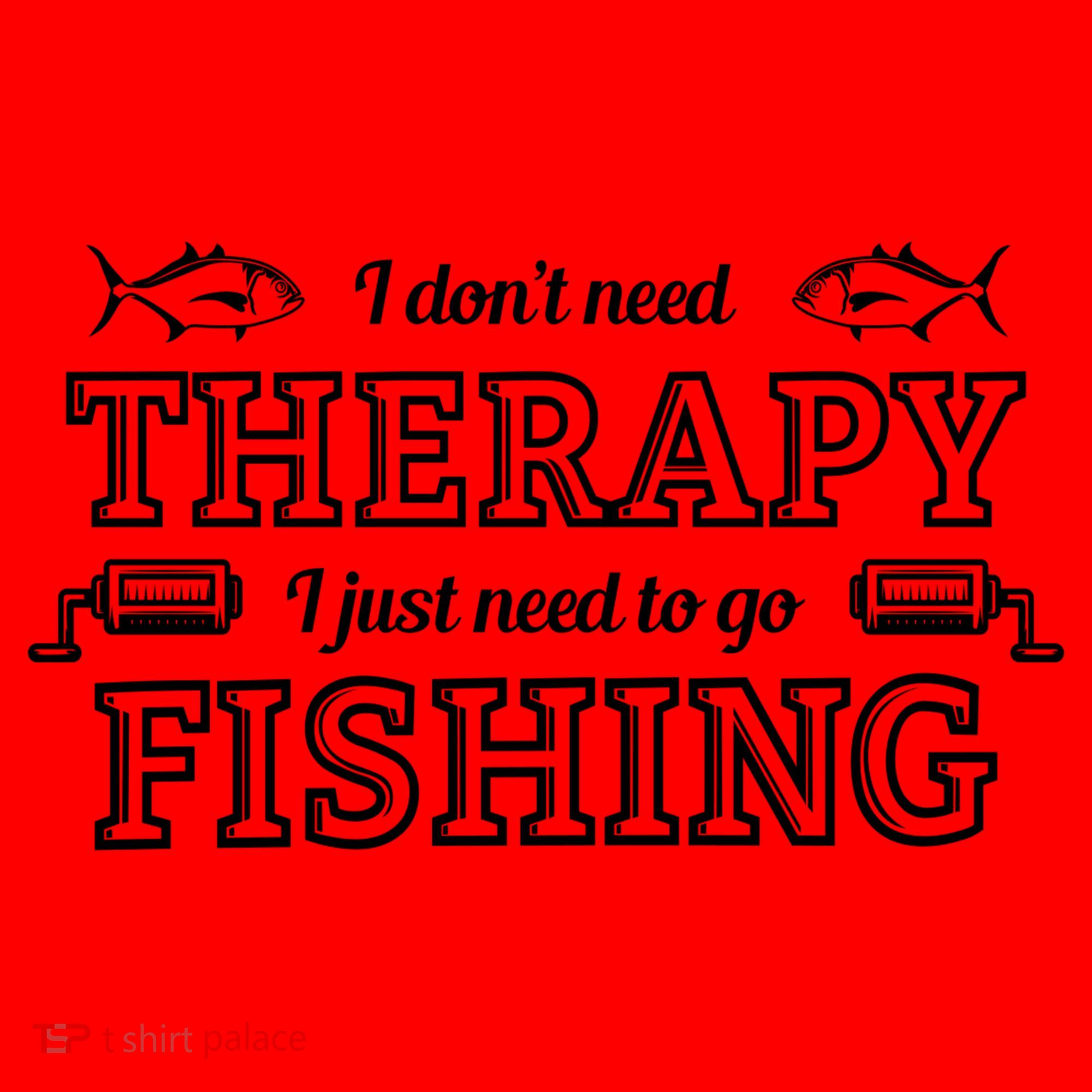 I Don't Need Therapy I Just Need To Go Fishing Santa Hat