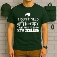 I Don't Need Therapy I Just Need To Go To New Zealand T-Shirt thumb 6