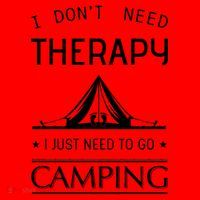 I Don't Need Therapy Just Need To Go Camping Santa Hat thumb 1