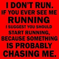 I Don't Run Someone Is Chasing Me Santa Hat thumb 1