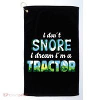 I Don't Snore I Dream I'm A Tractor Golf Towel thumb 0