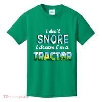 I Don't Snore I Dream I'm A Tractor Kids T-Shirt thumb 0