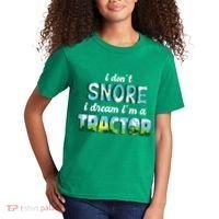 I Don't Snore I Dream I'm A Tractor Kids T-Shirt thumb 2
