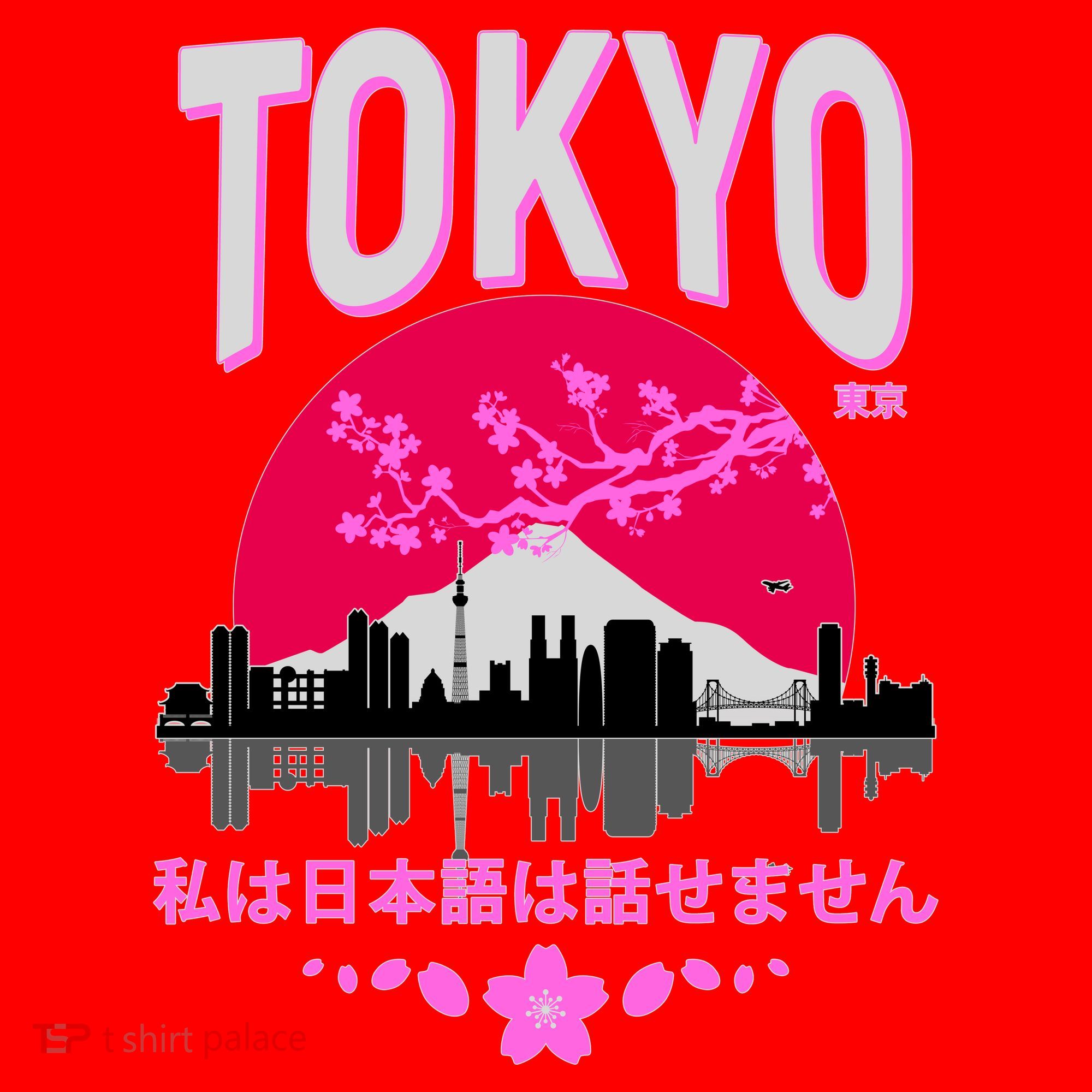 I Don't Speak Japanese Tokyo Skyline Santa Hat