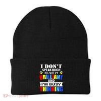I Don't Speak Much Because I'm Brilliant Autism Beanie thumb 0