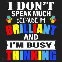 I Don't Speak Much Because I'm Brilliant Autism Hat thumb 2