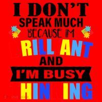 I Don't Speak Much Because I'm Brilliant Autism Santa Hat thumb 1