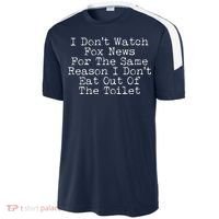 I Don't Watch Fox News Funny Political Sport-Tek Competitor United Soccer Jersey thumb 2