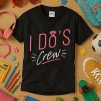 I Do's Crew Bridal Kids T-Shirt thumb 3