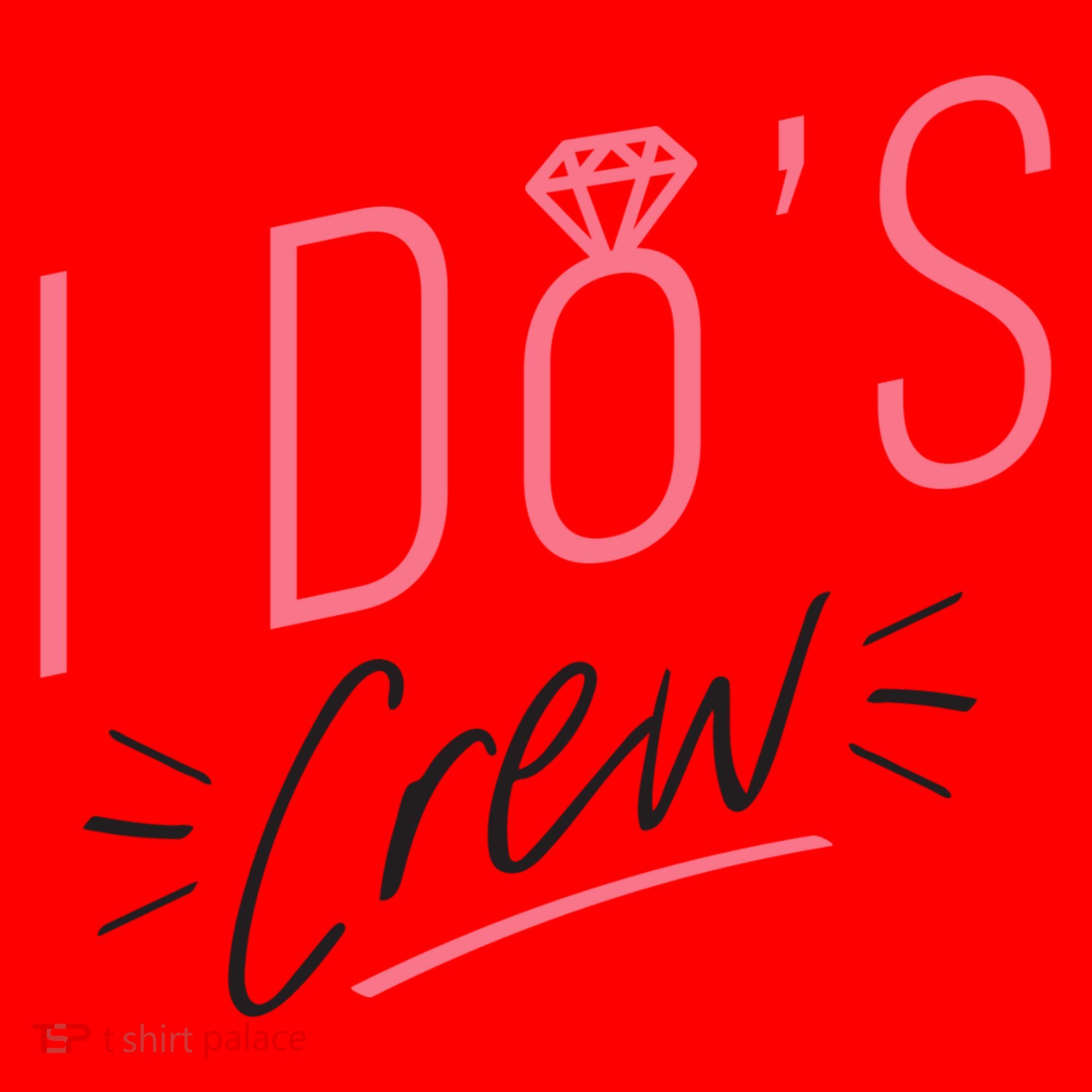 I Do's Crew Bridal Santa Hat