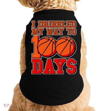 I Dribbled My Way To 100 Days Basketball Doggie Tank