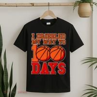 I Dribbled My Way To 100 Days Basketball T-Shirt thumb 2