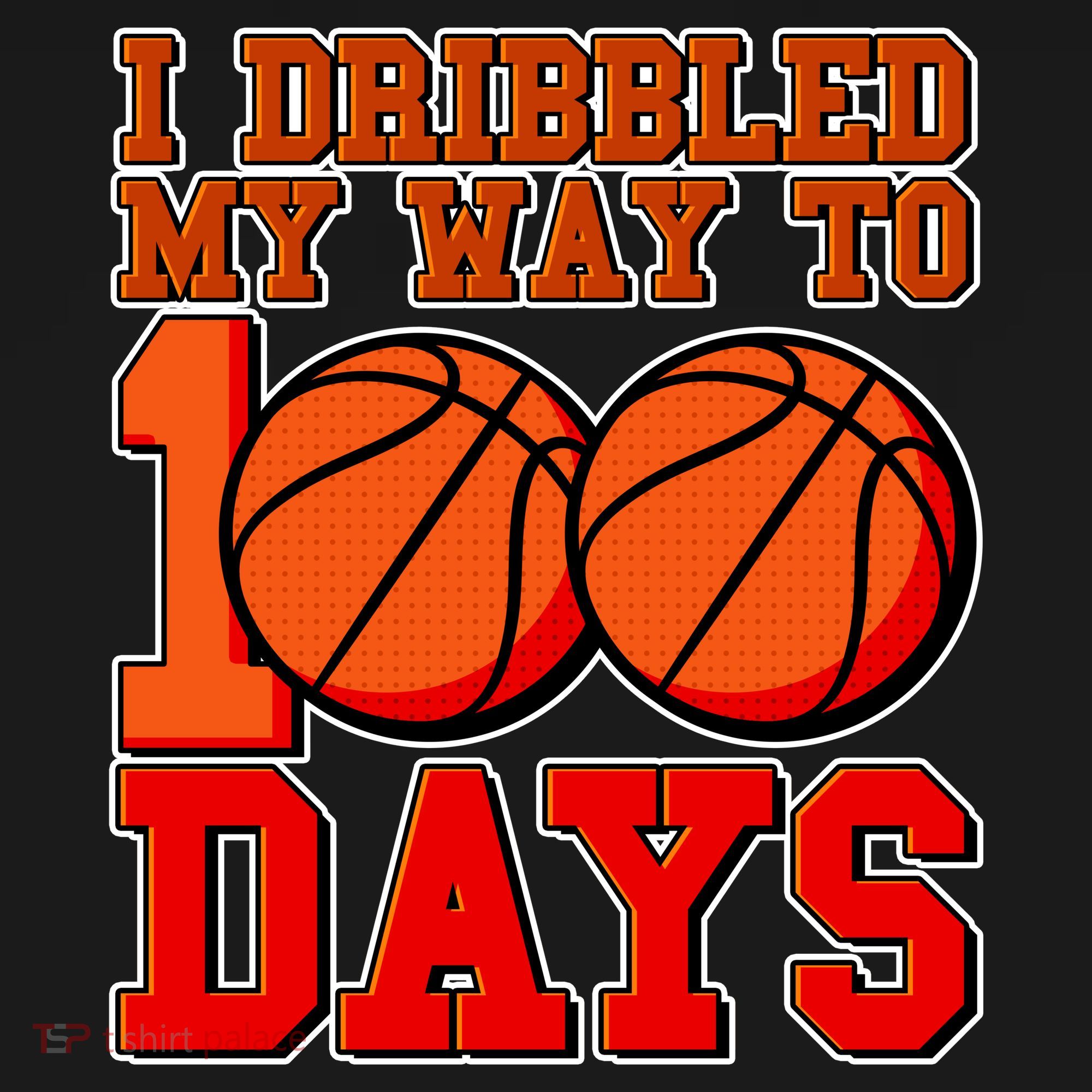 I Dribbled My Way To 100 Days Basketball Button