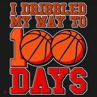 I Dribbled My Way To 100 Days Basketball Bucket Hat thumb 4