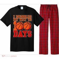 I Dribbled My Way To 100 Days Basketball Pajama Set thumb 0