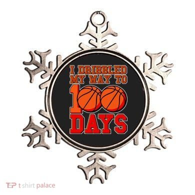I Dribbled My Way To 100 Days Basketball Ornament