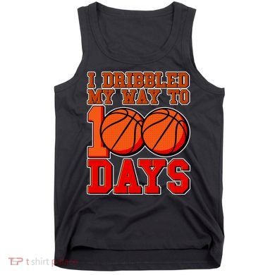 I Dribbled My Way To 100 Days Basketball Tank Top