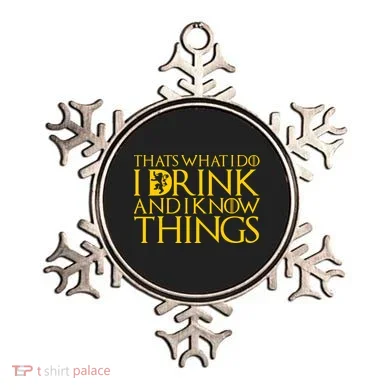 I Drink And Know Things Ornament