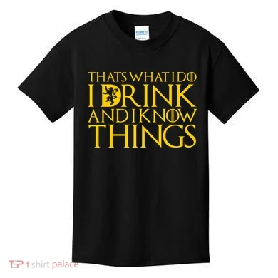 I Drink And Know Things Kids T-Shirt