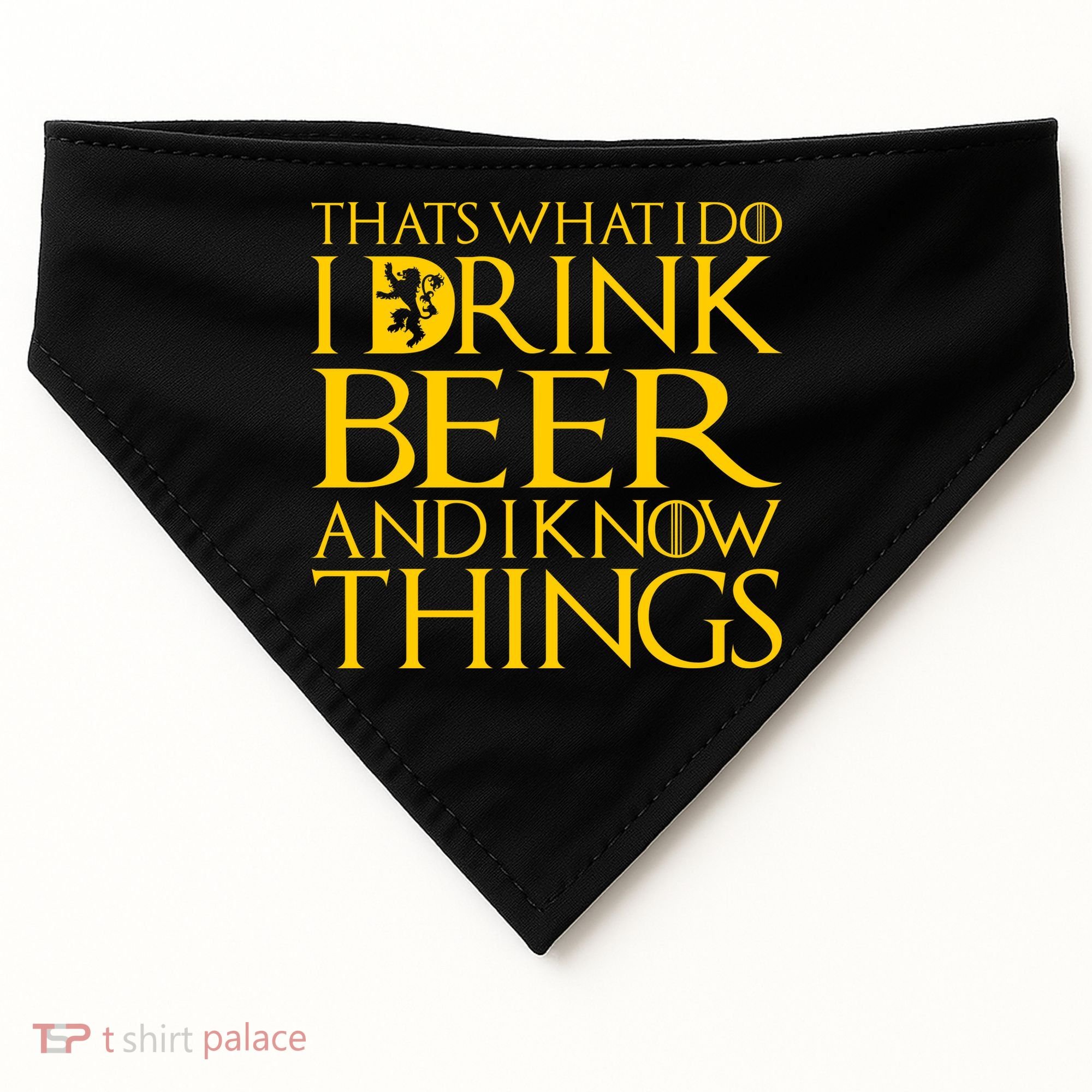I Drink Beer And I Know Things USA-Made Doggie Bandana