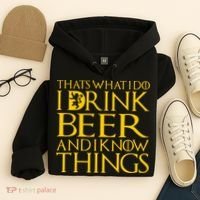 I Drink Beer And I Know Things Hoodie thumb 4
