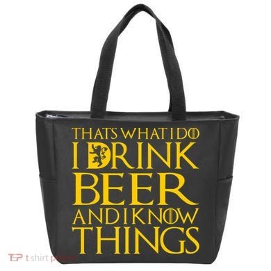 I Drink Beer And I Know Things Tote Bag