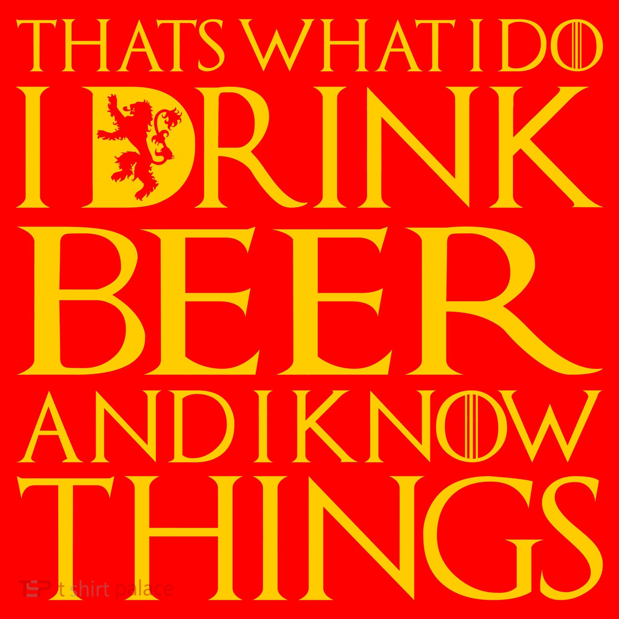 I Drink Beer And I Know Things Santa Hat