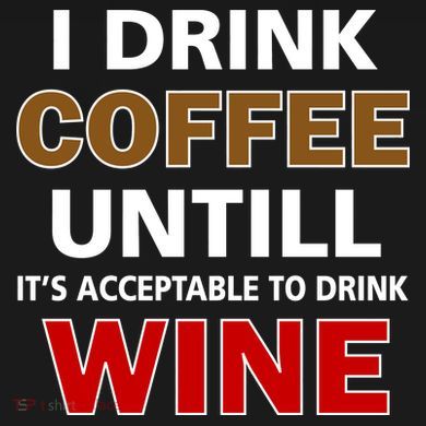 I Drink Coffee Until Wine Apron