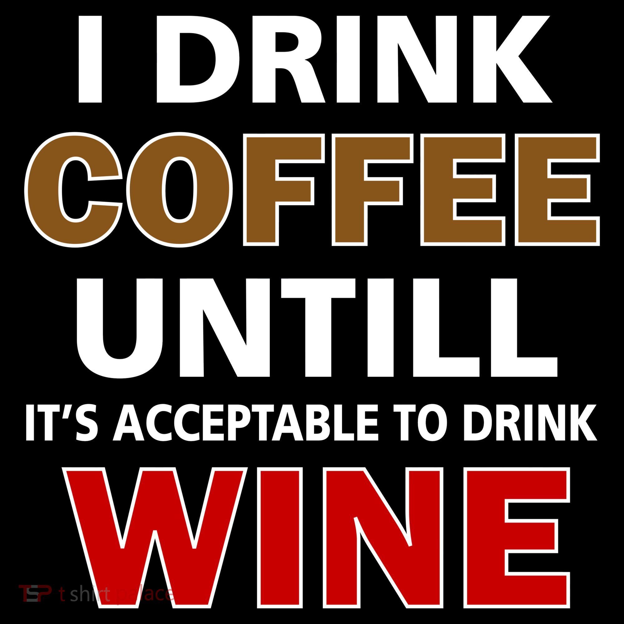 I Drink Coffee Until Wine Ornament