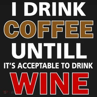 I Drink Coffee Until Wine Women's Perfect Tri Rocker Tank