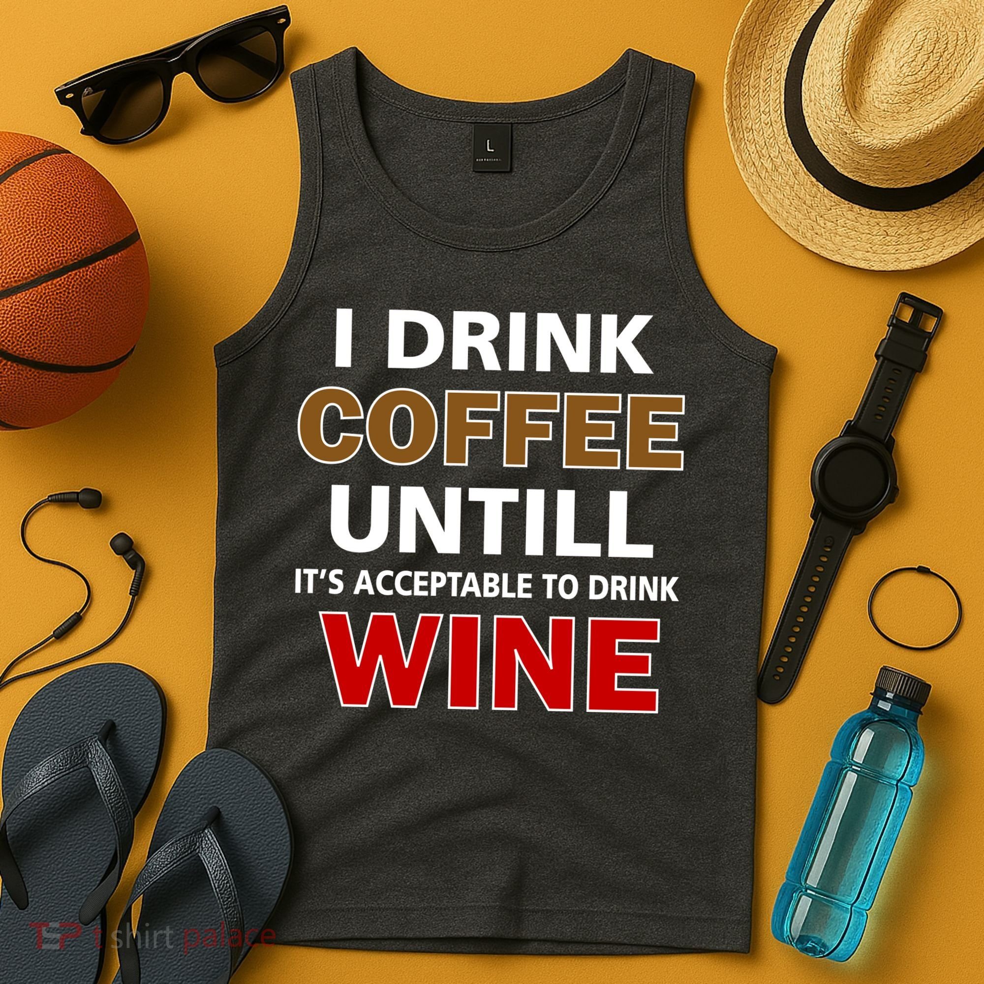 I Drink Coffee Until Wine Tank Top