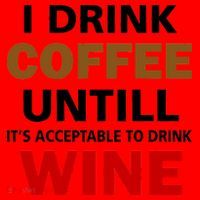 I Drink Coffee Until Wine Santa Hat thumb 1