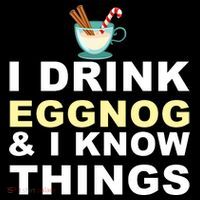 I Drink Eggnog And Know Things Kids Hoodie thumb 5