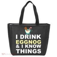 I Drink Eggnog And Know Things Tote Bag thumb 0