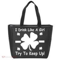 I Drink Like A Girl Try To Keep Up Tote Bag thumb 0