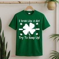 I Drink Like A Girl Try To Keep Up T-Shirt thumb 2