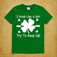 I Drink Like A Girl Try To Keep Up T-Shirt thumb 5