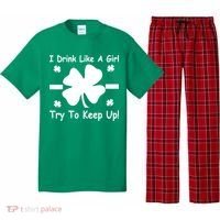I Drink Like A Girl Try To Keep Up Pajama Set thumb 0