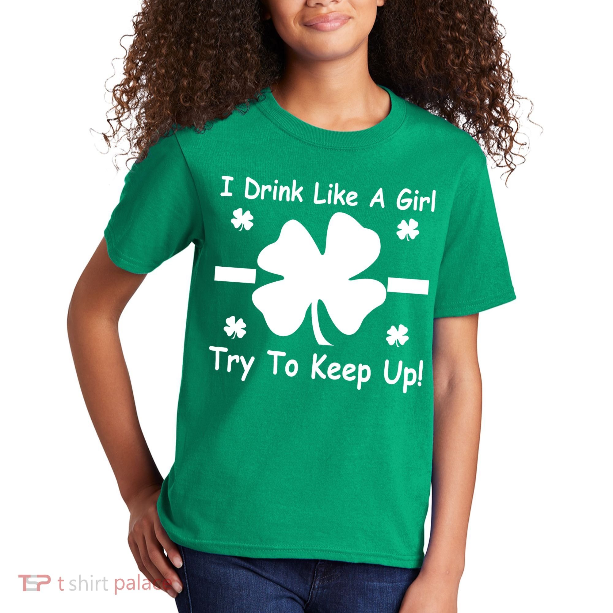 I Drink Like A Girl Try To Keep Up Kids T-Shirt